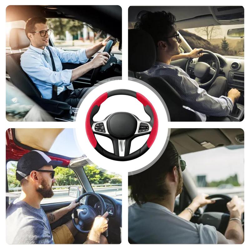 Steering Wheel Cover Set Soft Steering Wheel Cover For Men Women Automotive Steering Cover Anti Slip Winter Steering Wheels
