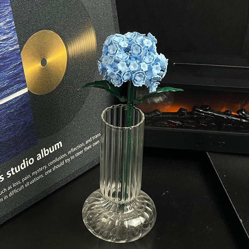 Moc Eternal Flowers Rose Bouquet Building Block Model Kit Ornament Assembly Creative Diy Educational Adults Toy Brick Home Decor