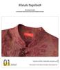 Stylish Summer Jacquard Shirt for Middle-Aged & Elderly Women - Plus Size, Nine-Sleeve, Stand-Up Collar, New Chinese Style