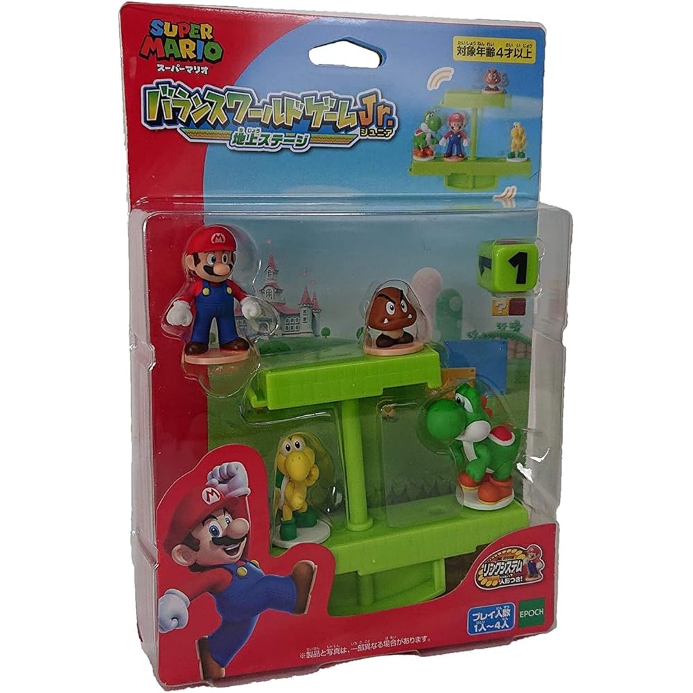 EPOCH Super Mario Balance World Game Jr. ST Mark Certified Toy for Ages 4 and Up 1-4 Players