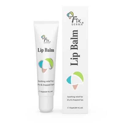 FIXDERMA Lip Balm With Vitamin C And Vitamin E|Lip Balm|Lip Gloss|Lip Balm For Women & Men - 15ml, White