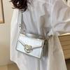 Trendy chain small square bag, Korean version, simple and fashionable, crossbody bag, shoulder bag, women's bag, casual and versatile