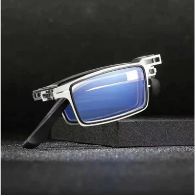 Steel Metal Folding Reading Glasses Hd Anti-Blue Light Portable Fashionable Men'S And Women'S Reading Glasses Set