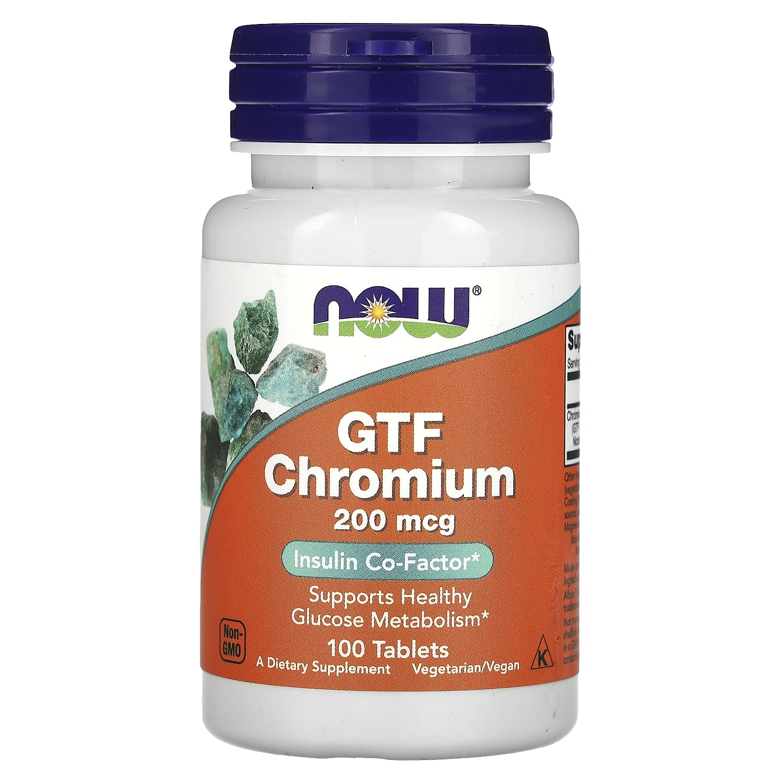 

Gtf Chromium, 200Mcg, 100 Tablets