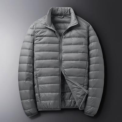 Autumn and Winter New Fashion Stand-up Collar Jacket Men's Lightweight Down Short Fashion Casual Versatile
