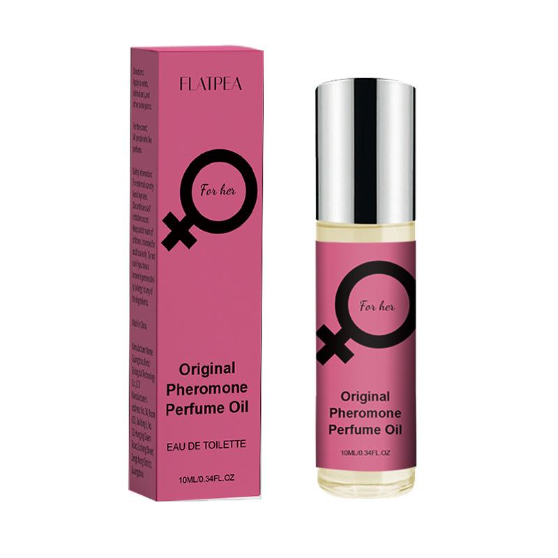 Women's Pheromone Rose Citrus Rollerball Perfume - Long-lasting, Alcohol-Free Fragrance