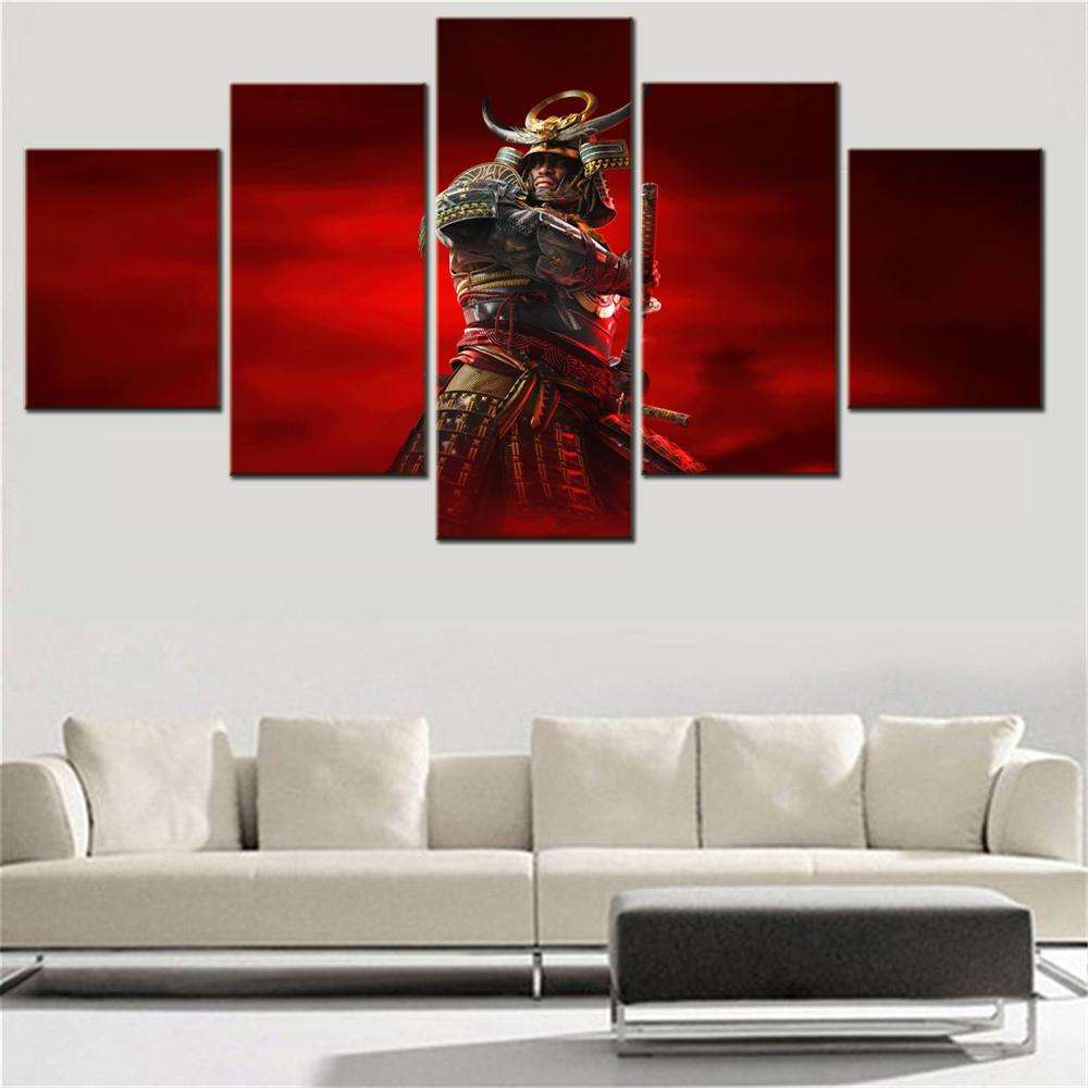 5 Pieces Canvas Wall Arts Poster Paitning Games Wallpape Interior Home Decor Picture Printing Living Room Mural Artwork Image