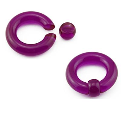 1Pair Acrylic BCR Big Large Size Giant Captive Bead Ring Ear Tunnel Plug Expander Guauge Male Nose Ring Piercing Body Jewelry