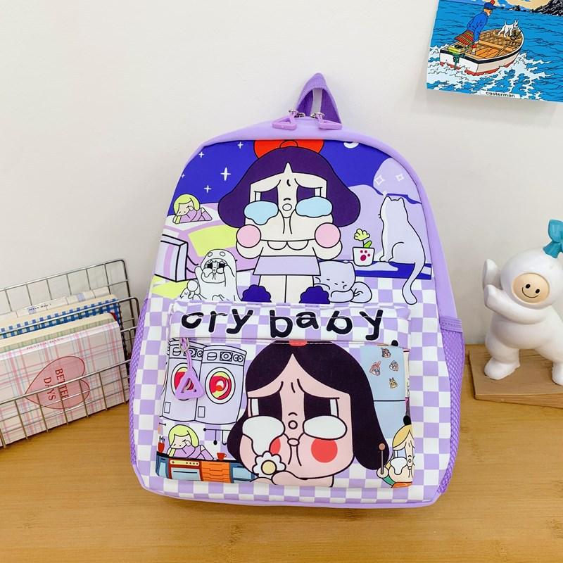 Kindergarten Primary School Students Schoolbag Cartoon Animation Cute Printed Boys And Girls Backpack Children'S Backpack