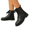 2025 Autumn and Winter New Popular Internet Celebrity Versatile Martin Boots Small Thick-soled British Style Black Martin Boots Women