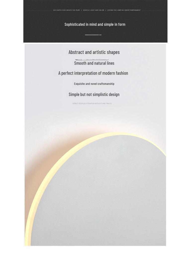 Nordic Modern LED Wall Lamp for Bedroom, Corridor, Staircase - Touch Control, Round Shape - Simple and Stylish Design