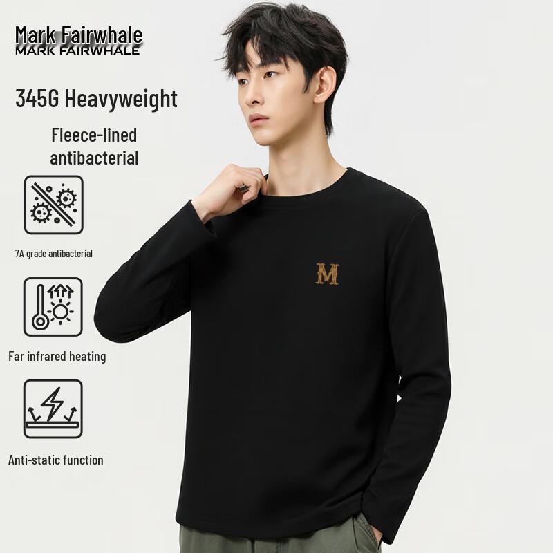 Mark Fairwhale Men s Fleece-Lined Thermal Long-Sleeve T-Shirt L