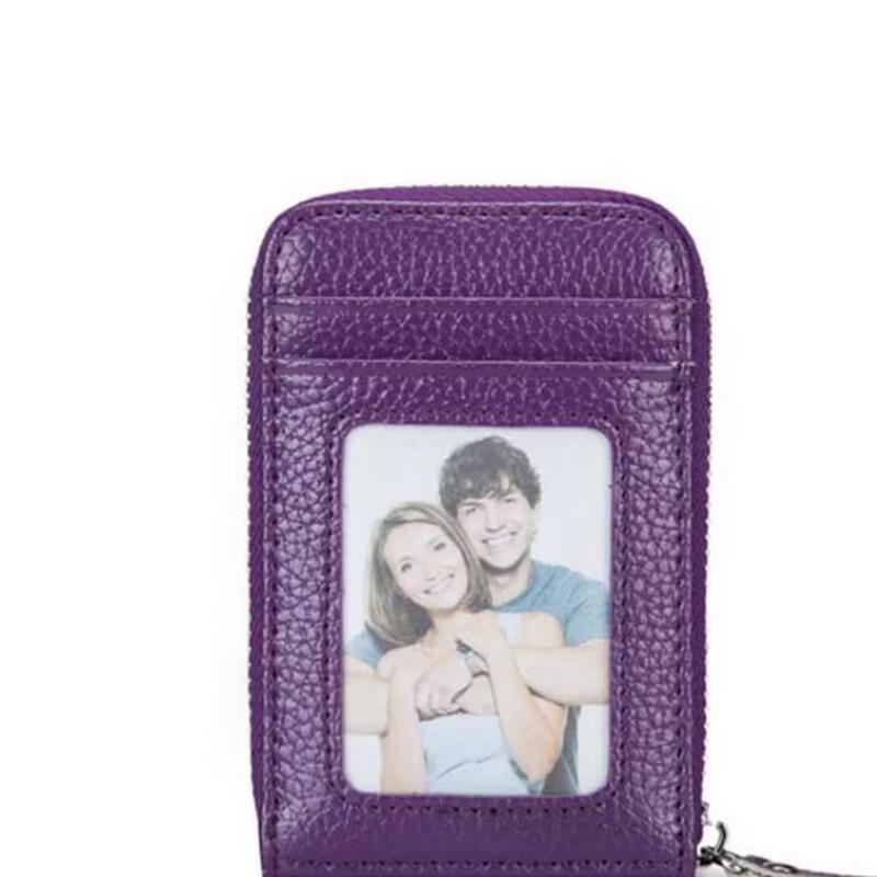 Кожаный кошелек-аккордеон для карт с тиснением