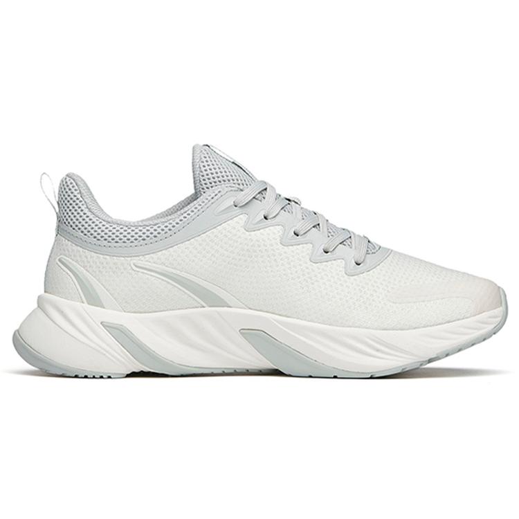 Anta Running Collection Mesh Lightweight Cushioning Low Top Running Shoes Women's White Gray 122145523-3