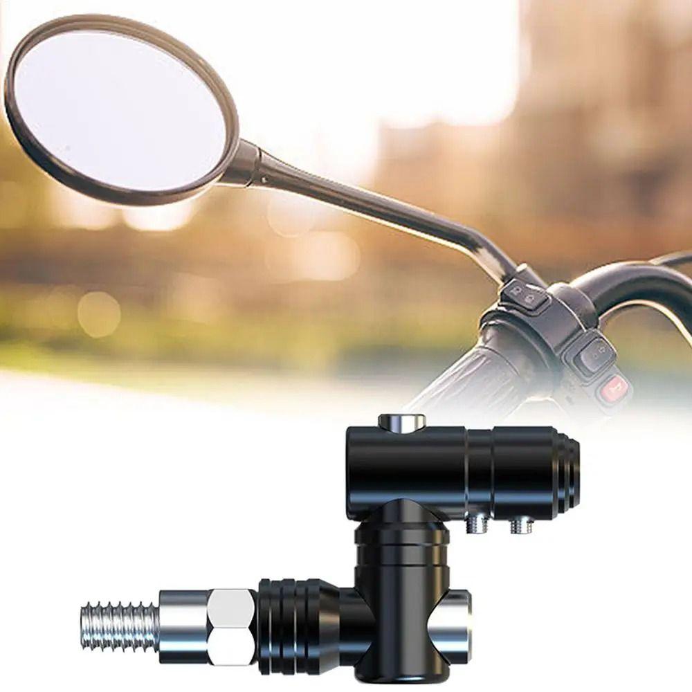 2Pcs Adjustable Motorcycle Mirror Mount Aluminum Zinc Zinc Alloy Mirror Riser Bracket  Bike Accessories