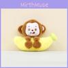 Plush Monkey Keychain With Banana Design For Kids And Teens