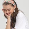 LALA Imported Ethnic Hairband P-IVORY/JAC