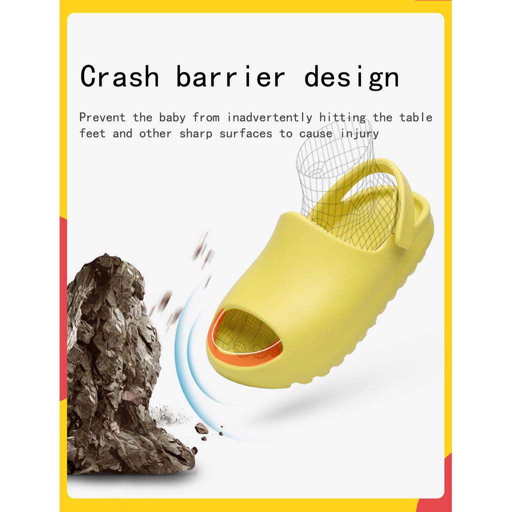Summer Baby Toddler Kids Slip-On Sandals Boys Girls Foam Beach Slides Candy Color Children Lightweight Breathable Sandals