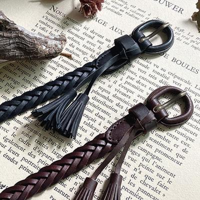 JAMMER Tassel Cow Leather Belt - 2 Colors