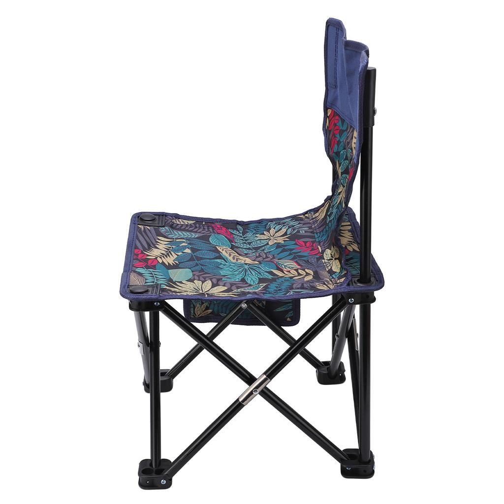 כיסא מתקפל נייד עמיד למים מונע החלקה נושא משקל רב כיסא קמפינג חיצוני לדייג חוף מייפל כחול