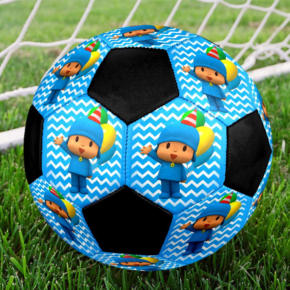 Pocoyo Theme Size 5 Soccer Ball, Suitable for Both Indoor and Outdoor Matches, a Gift Suitable for Everyone.