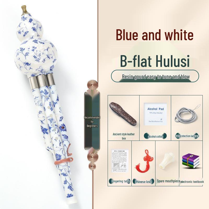 Beginner Hulusi Gourd Flute for Primary School Students - Ethnic B-flat and C Key Musical Instrument