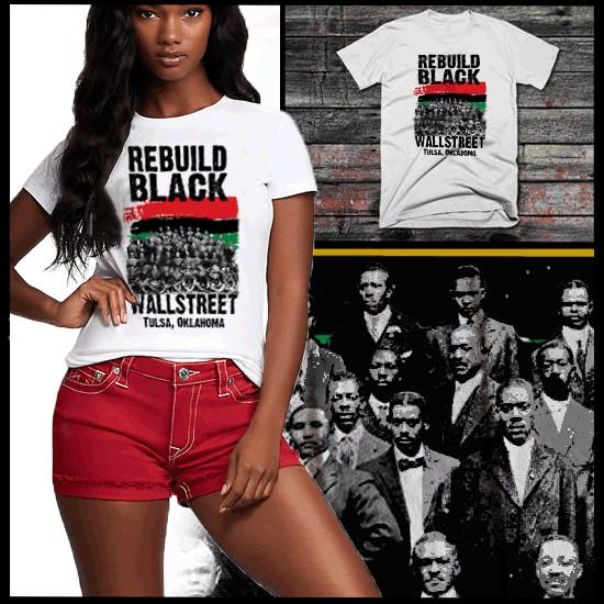 Black Wallstreet Tulsa Reparation Now  Black History Month Civil Rights Unisex T-Shirt XXXXL