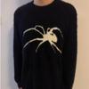 Unisex High-End Guochao Mink Velvet Spider Flocking Sweater: Loose, Niche Design Knitwear