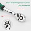 1Pcs 1/2 1/4 3/8 Flying Wrenches 24/72 Tooth Quick Ratchet Wrench Two-Way Socket Wrench Repair Tools For For Vehicle Bicycle
