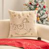 Modern Simple Christmas Embroidered Pillow Cover for Living Room Sofa