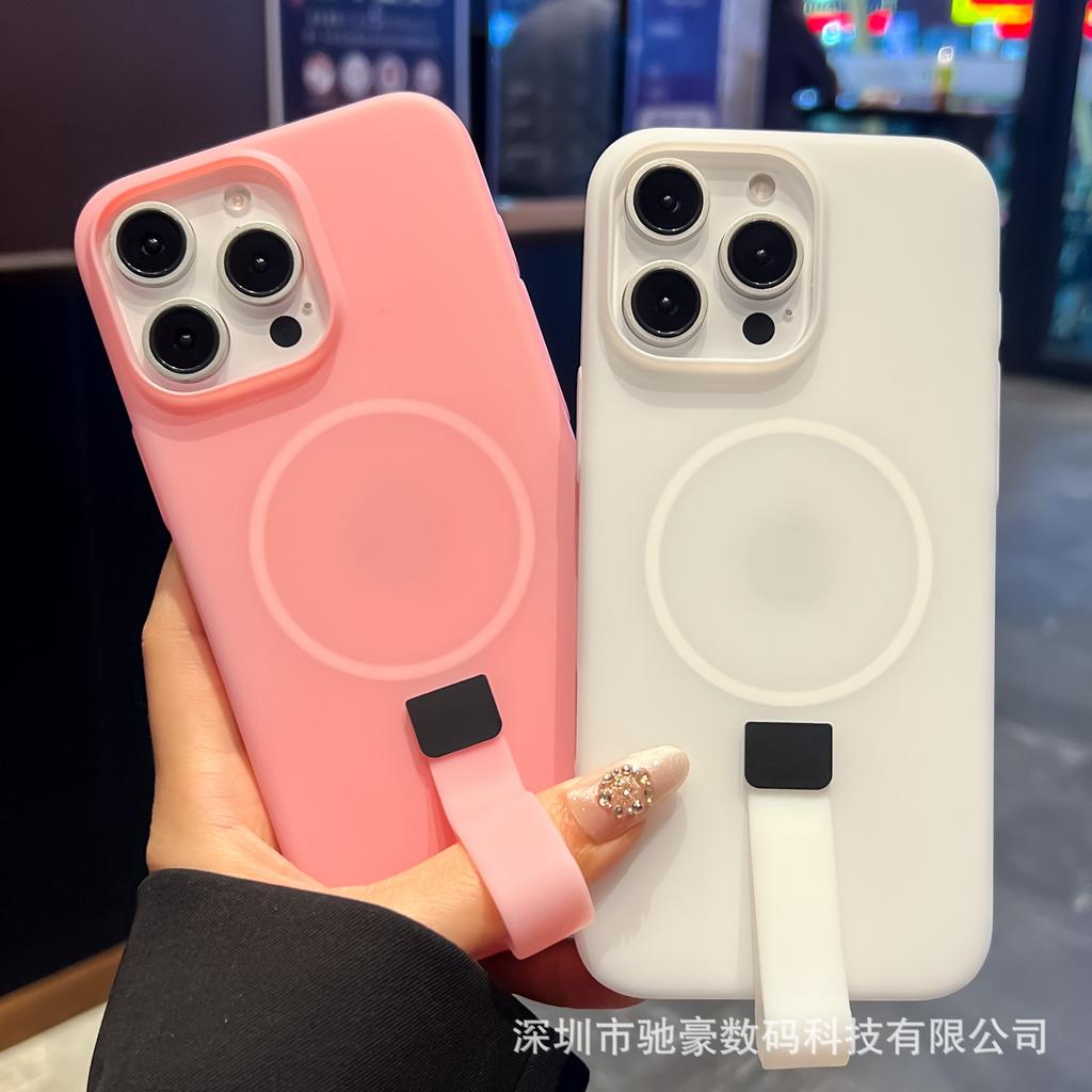 Applicable to iPhone17promax jelly liquid silicone mobile phone case Apple 16 creative lanyard 15 all-inclusive anti-drop