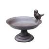 Cast Cast-Metal Avian Feeding Station Outdoor Pedestal Bird