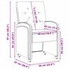 Dining Chairs with Casters 2 pcs Brown 58 x 67 x 97 cm