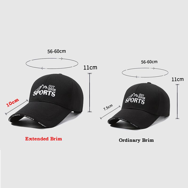 Männer Lange Krempe Kappe Stickerei Frauen Frühling Herbst Sonnenschirm Baseball Kappe Angeln Sonne Kappe Sonnenblende Hüte Spitzen Kappe