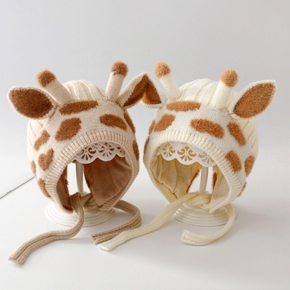 Katoenen Cartoon Babyhoed Winddichte Meisjes Oorbescherming Cap Modieuze Baby Cap Winter
