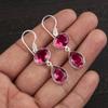 Pink Tourmaline Earrings Gemstone Jewelry, 925 Solid Sterling Silver Earrings, Handmade Jewelry Birthstone Earrings, Gift For Him
