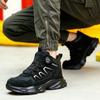 Anti-Smash Anti-Puncture Fashion Sneaker Safety Shoes For Men Men's Work Shoes NO Slip Construction Working Boots Steel Toe Shoe