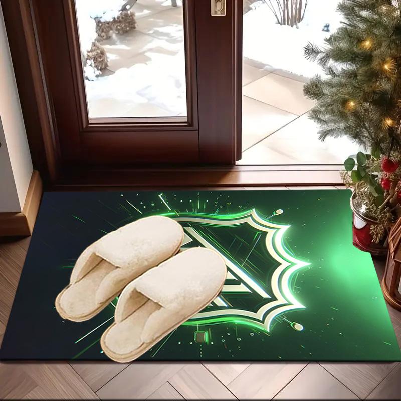 Tappeto Area Rug con Emblema Lega Hockey NHL Adatto per Interni ed Esterni, Tappeti per Cucine, Case, Uffici, Soggiorni, Arredamento Casa, Regalo di Natale