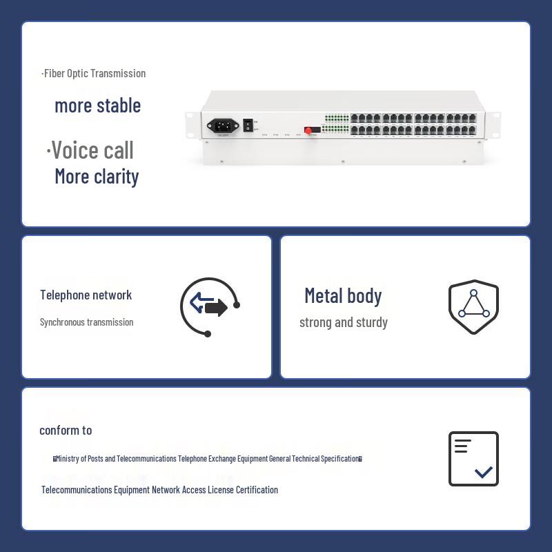 Digital Telephone Fiber Optic Transceiver