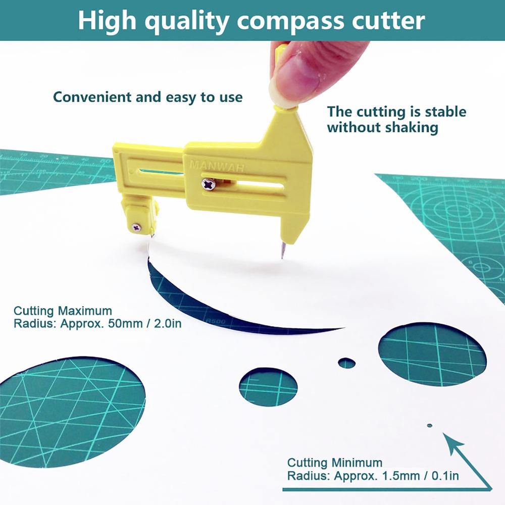 Precise Cut Solid Circle Cutter Adjustable Sharp Round Cutter Durable Practical Cutting Tool Craft Making