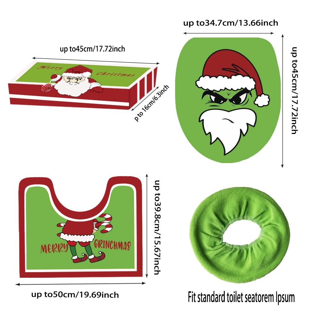 

Upgraded Quality Marble Bathroom Floor Mat Combination Two-Piece Set Toilet Toilet Carpet Toilet Mat Foot Mat two-piece floor mat 50 * 80cm-u type pad 50 * 60