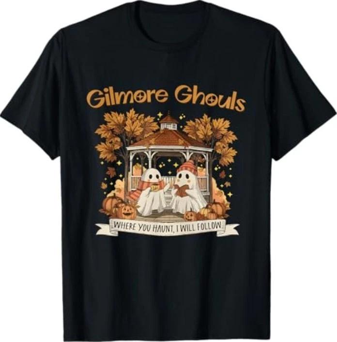 

Gilmore Ghouls Where You Haunt I Will Follow Halloween Ghost T-Shirt 3XL