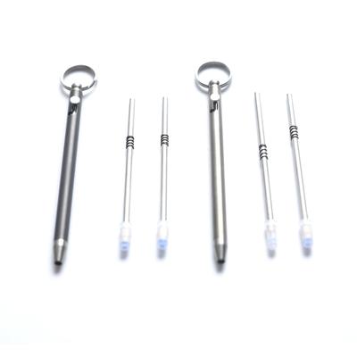 Portable Mini Titanium Pen Gadget Keychain Outdoor Practical Environmental Pen