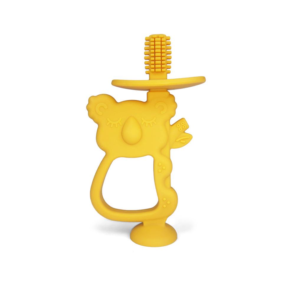 1pcs Baby Silicone Training Toothbrush BPA Free Animal Koala Safe Toddle Teether Chew Toys Teething Ring Infant Baby Accessorie