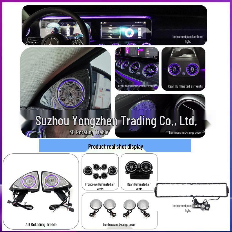 Mercedes E-Class W213 (2016-2023) Turbine Air Vent Ambient Light & Tweeter Upgrade
