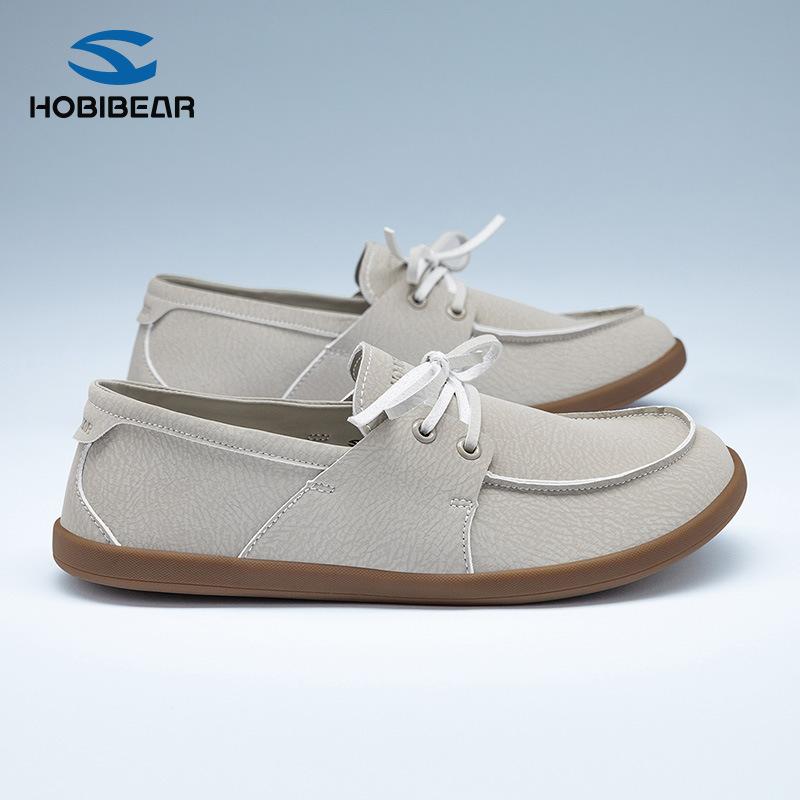 HOBIBEAR Unisex Wide Toe Loafers Barefoot Zero Drop Shoes for Womens &Men's Paul Minimalist Casual Walking Shoes Slip Comfortable Flex Sole