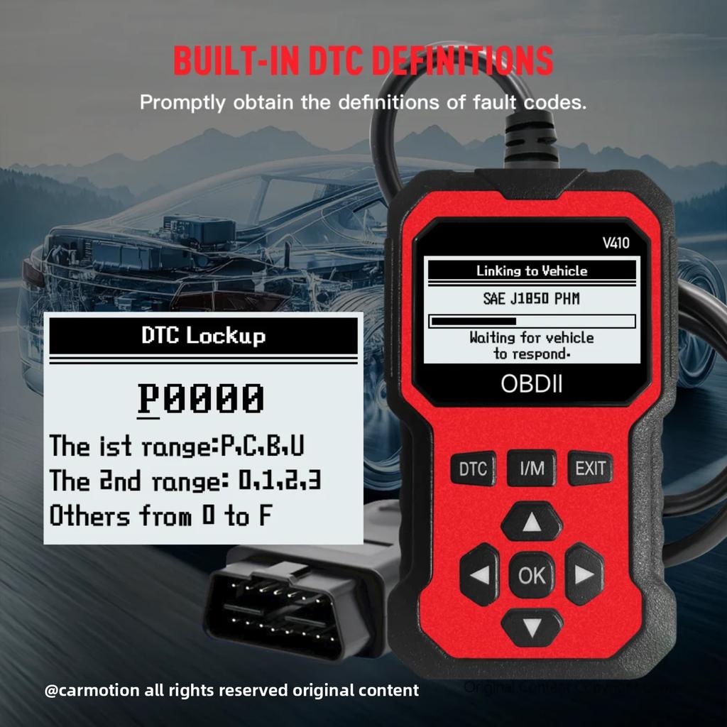 Car Obd2 Scanner Diagnostic Tool Code Reader Engine Fault Code Reader Scanner Can Diagnosis All Obd Ii in 1996 Agreement Car Sca
