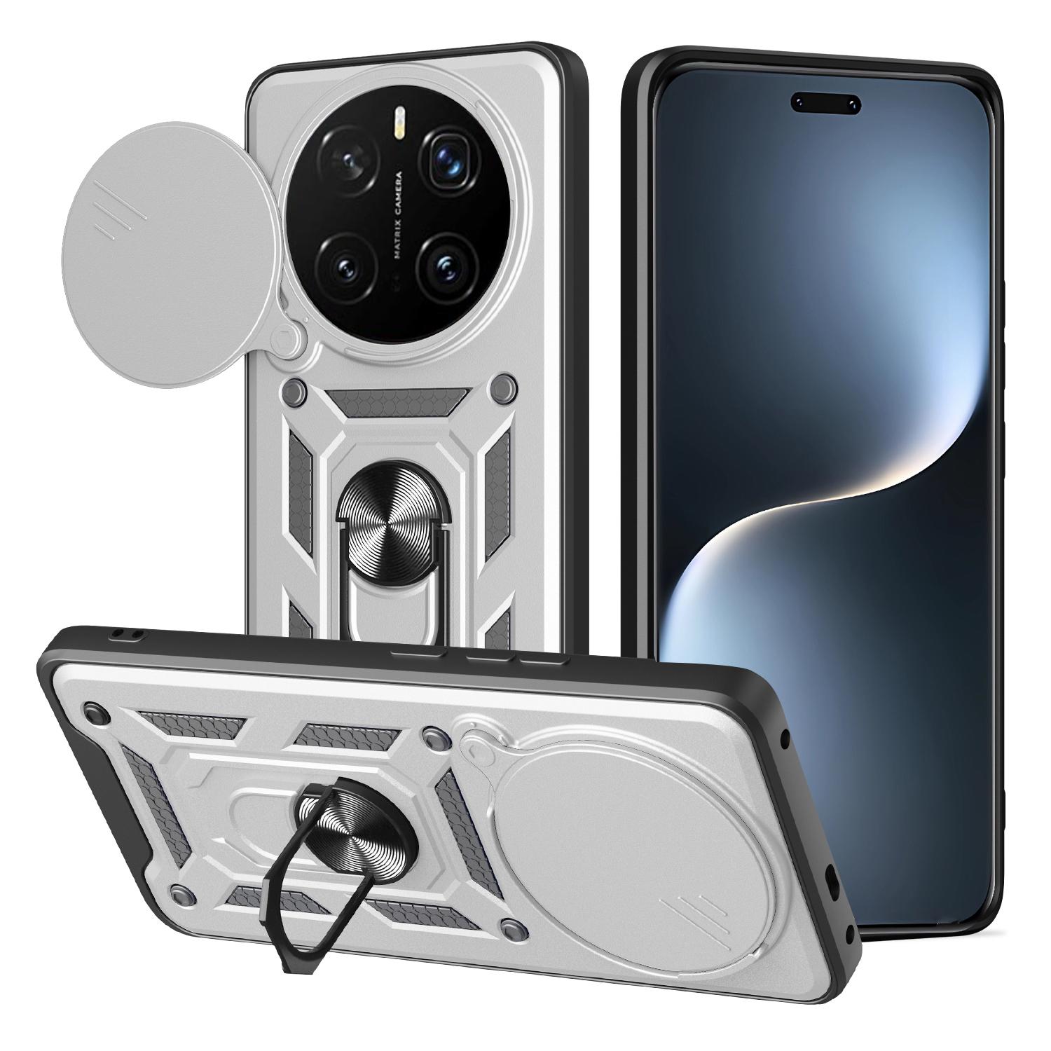 

For Honor Magic7 Pro 5G Case with Slide Camera Lid PC + TPU Kickstand Phone Cover G