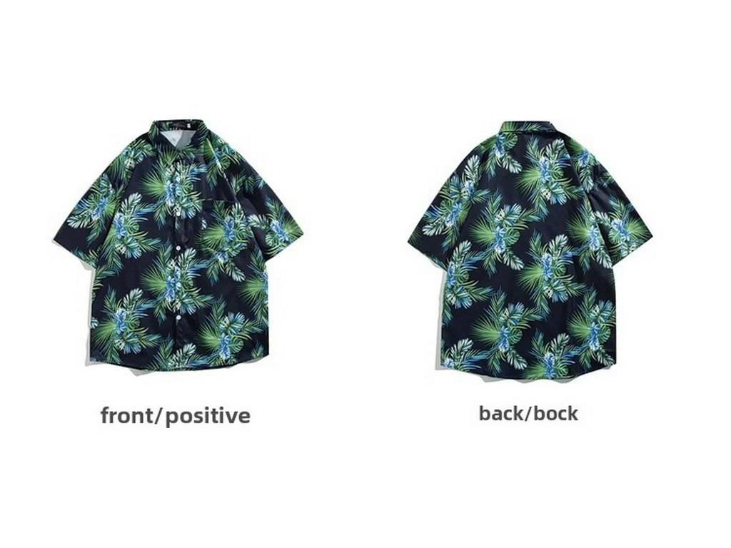 Pánská volná plážová košile a kraťasy