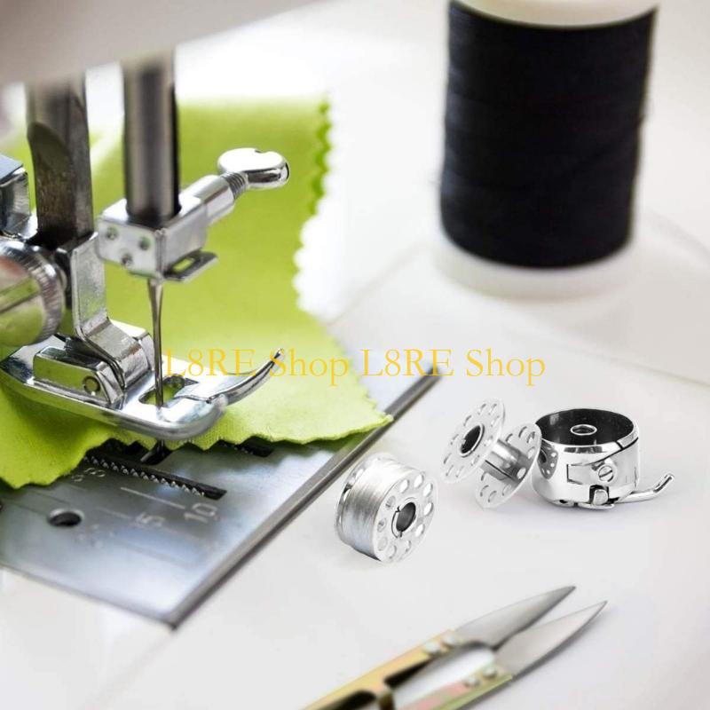 L8RE 24PCS Sewing Machine Bobbin Cases and Spools for Professional Tailors Present